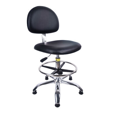Adjustable Height Lab PU Leather Chairs