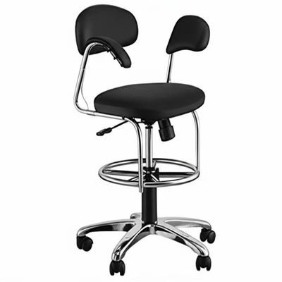 Adjustable Height Lab Chair with Footrest and 300 Lbs Weight Capacity for ESD Safe Environments
