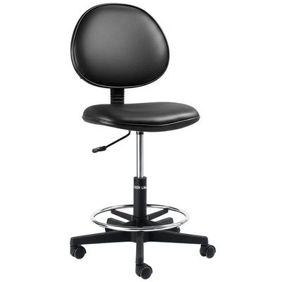 300 Lbs Weight Capacity Anti Static Lab Chair with Caster Wheels and Footrest for ESD Sensitive Areas