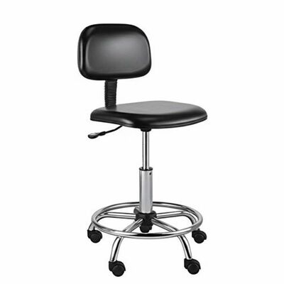 Adjustable Height PU Lab Antistatic Chairs Featuring Footrest Comfortable Ergonomic Design Ideal for Laboratory Workspaces