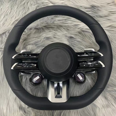 Ergonomic Round PU Steering Wheel Race Wheel For Car Modification Production