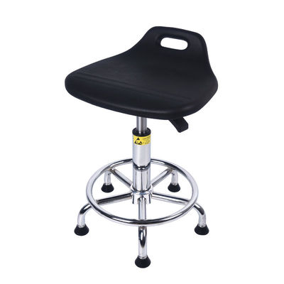 Black Polyurethane PU Leather Seat Esd Cleanroom Chair Student Laboratory Antistatic Swivel Office